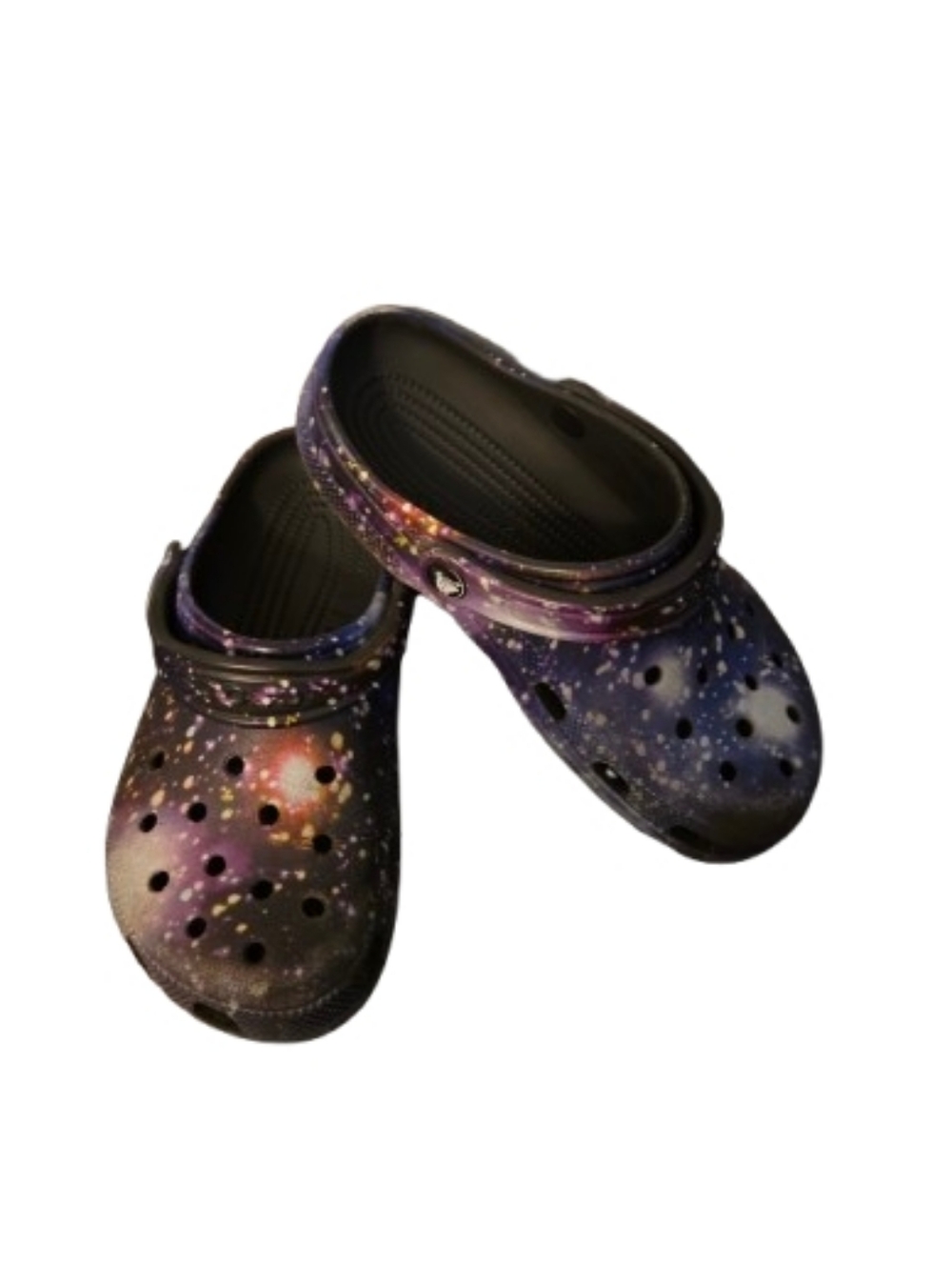 Crocs Shoes Women's Classic Galaxy Space Clogs Size 6 Croslite Foam Breathable